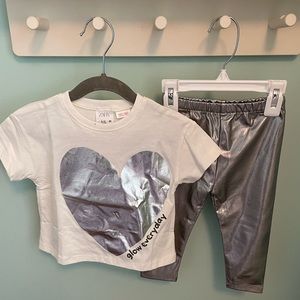 ZARA FOIL MATCHING SET
